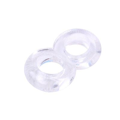 Anillo para el pene doble Duo Cock Transparent 4