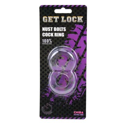 Anillo para el pene doble Duo Cock Transparent 6