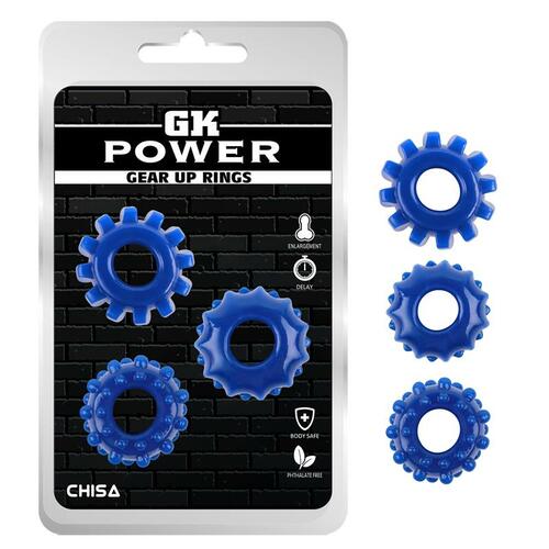 Pack de 3 anillos para el pene Gear Up