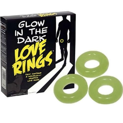 Pack de 3 anillos para el pene fluorescentes