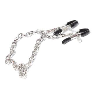 Pinzas para pezones con cadena de metal
