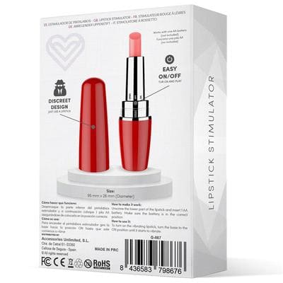 Estimulador pintalabios Viblips rojo 4