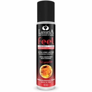 Lubricante base de agua efecto calor