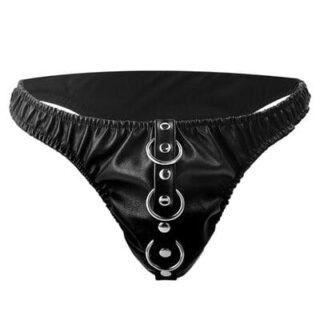 Tanga de sumision con cadena de metal 3