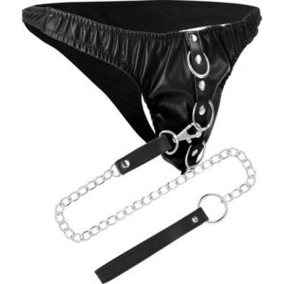 Tanga de sumision con cadena de metal
