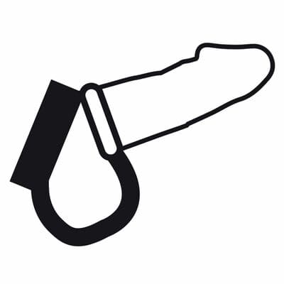Anillo de metal para el pene y testiculos BDSM 3