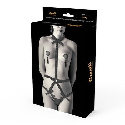 Arnes con pezoneras Deluxe Coquette Lingerie 3