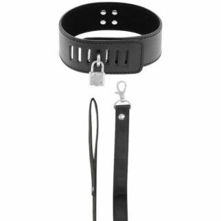 Collar con candado y correa BDSM