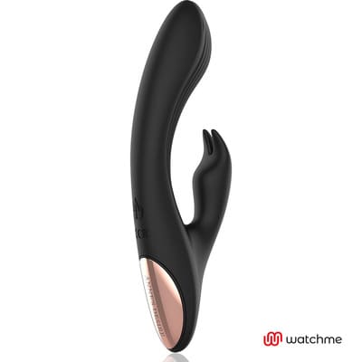 Vibrador Rabbit con control remoto negro dorado 7