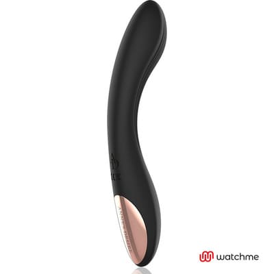 Vibrador curvo con control remoto negro 8