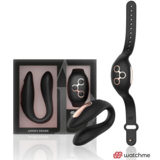 Vibrador para parejas Dual Pleasure negro dorado