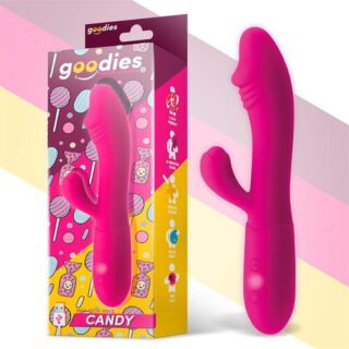 Vibrador punto G y conejito de silicona Candy