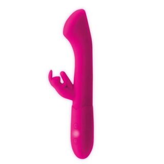 Vibrador punto G y conejito de silicona Cotton 2