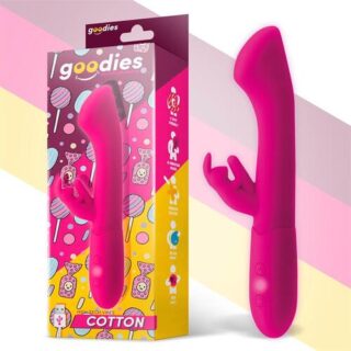 Vibrador punto G y conejito de silicona Cotton