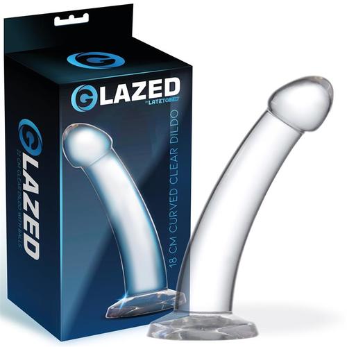 Dildo curvado material cristalino