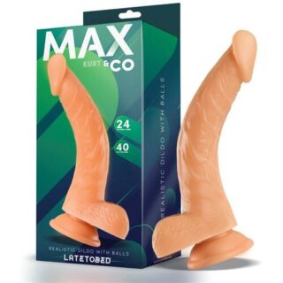 Dildo realista con testiculos Kurt 24 cm