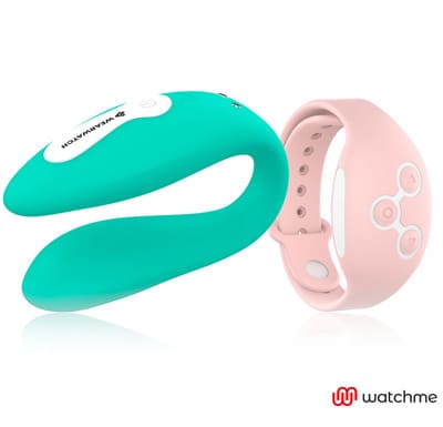 Vibrador dual aguamarina Wearwatch 2