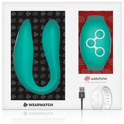 Vibrador dual aguamarina Wearwatch 8