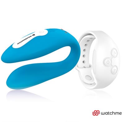 Vibrador dual azul Wearwatch 4