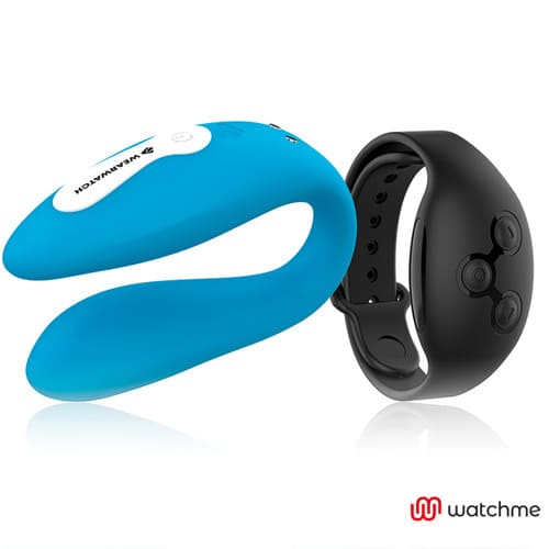 Vibrador dual azul Wearwatch