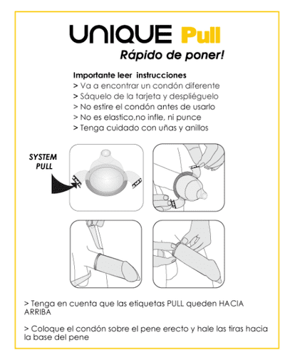 Preservativos con tiras sin latex Pull 3