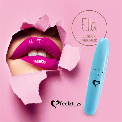 Vibrador Ella Lipstick Light Blue 4