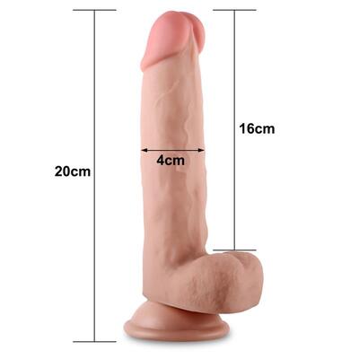 Dildo natural Sliding 20 cm 9