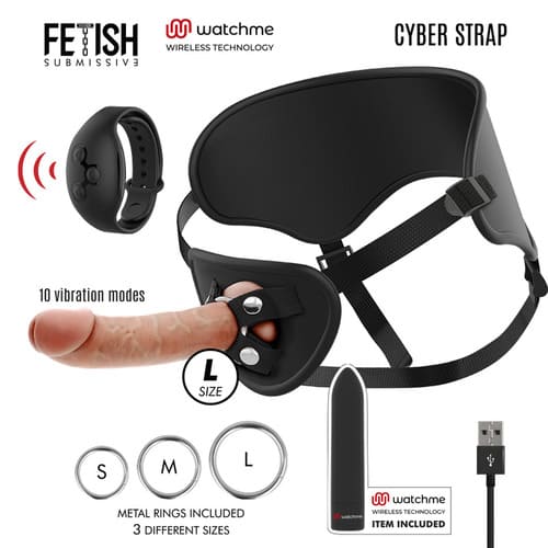 Arnes con dildo y bala con control remoto