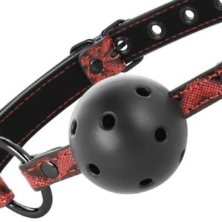 Mordaza de cuero vegano Begme Red Edition 3