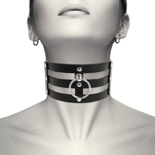 Collar de cuero vegano estilo Fetish