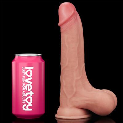 Dildo doble capa natural Sliding 22 cm 3