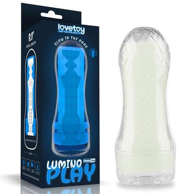 Masturbador masculino Lumino Luz azul 13