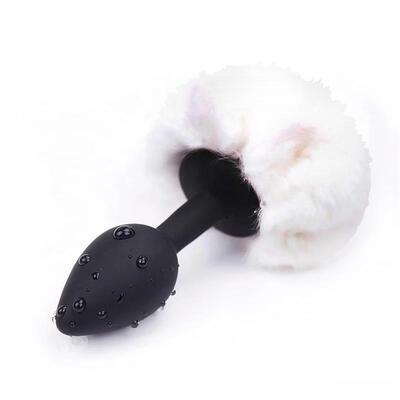 Plug anal con pompon talla S 3