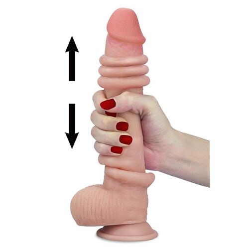 Dildo doble capa natural Sliding 228 cm