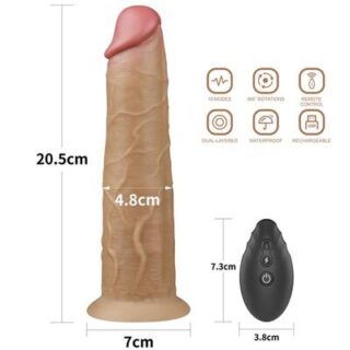 Dildo con rotación y doble capa 2 5