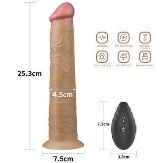 Dildo Vibrador realista con rotación 5