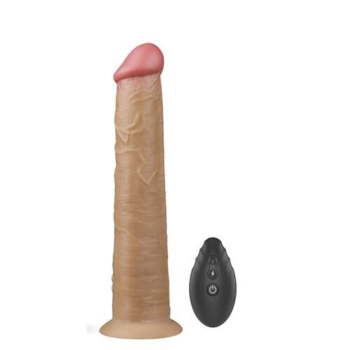 Dildo vibrador con rotacion y doble capa 253 cm