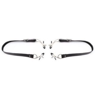 Pinzas para clitoris con correas para piernas 2