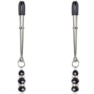 Pinzas para pezones con piedrecitas de cristal