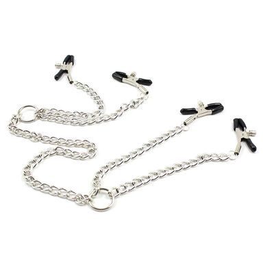4 Pinzas para pezones con cadenas Ohmama 2