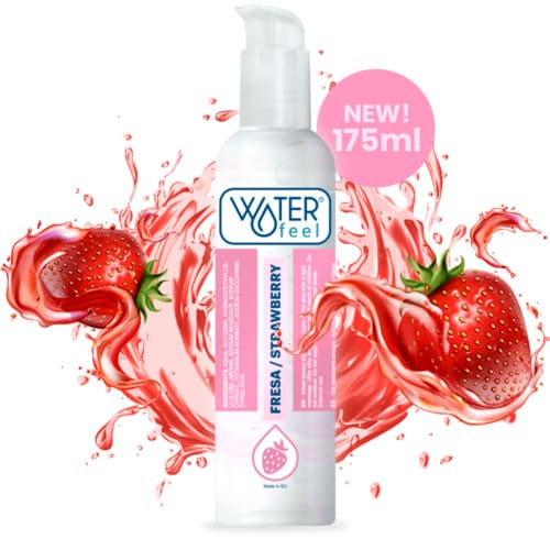 Lubricante base agua sabor a fresa 175 ml
