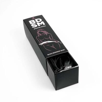 Latigo de 44 cm color negro Secret Play 6