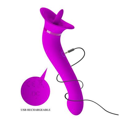 Vibrador con lengua estimuladora Faust 6