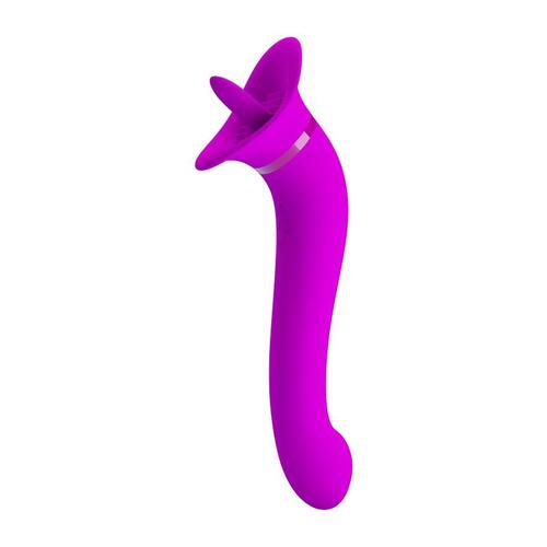 Vibrador con lengua estimuladora Faust
