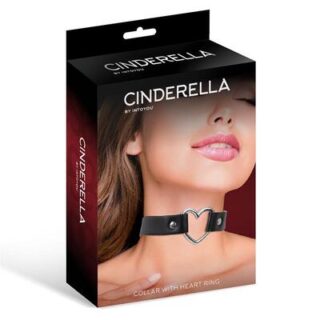 Collar con corazon estilo Choker cuero vegano 2