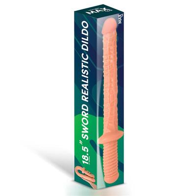 Dildo realista con forma de espada natural Blade 47 cm 4