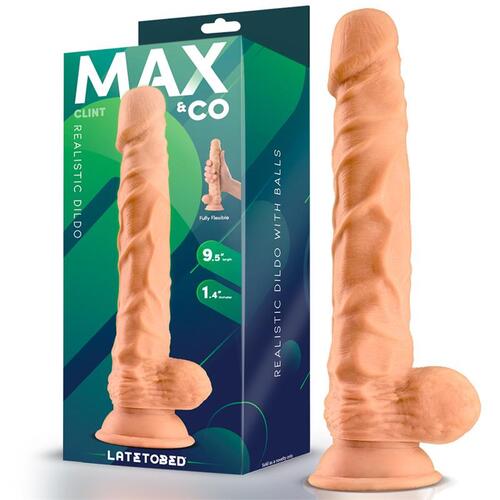 Dildo realista con testiculos natural 24 cm