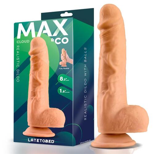 Dildo realista con testiculos natural Cloud 21 cm