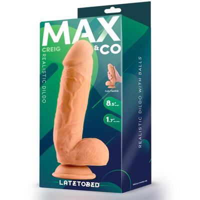 Dildo realista con testiculos natural Creig 216 cm 4