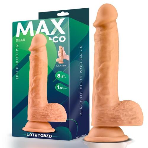 Dildo realista con testiculos natural Dean 21 cm